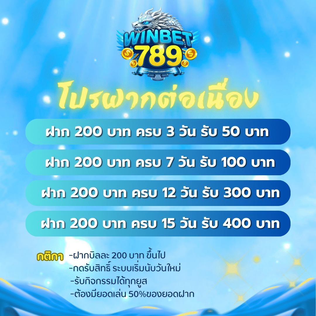 โปรฝากต่อเนื่อง win9999